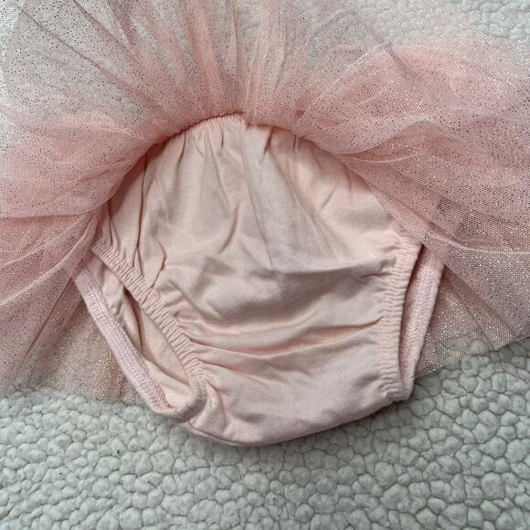 Mud Pie Pink Glitter Skirt 0-12M - Picture 2 of 8